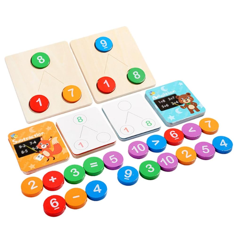 ttnmrc Montessori Wooden Number Decomposition Board