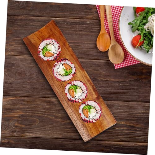 Set 4 platos sushi estilo japonés en madera sintética miniatura 7
