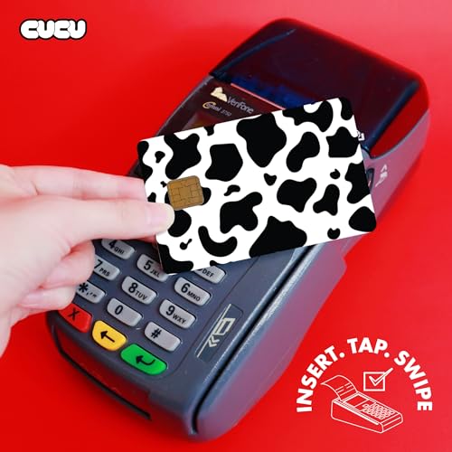 Cow Print Credit Card Skin Debit Card Stickers for Key, Debit, Credit, Bank Card 4PCS Card Skin for Adults, 000496c4