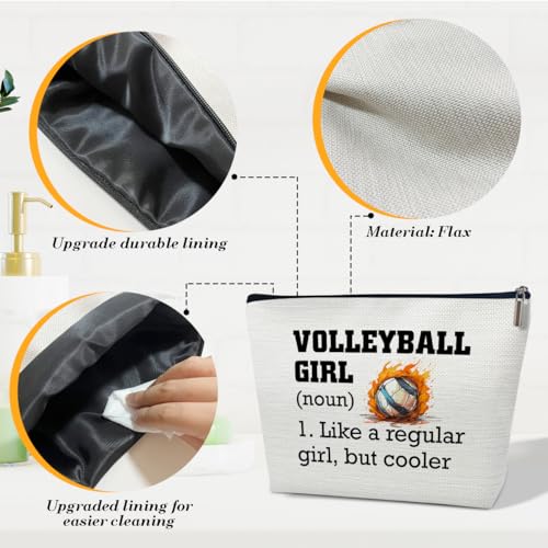 Volleyball Gifts Makeup Bag, Inspirational Gifts for Women Players Teams, Volleyball Girl Cosmetic Bags for Purse and Stuff3