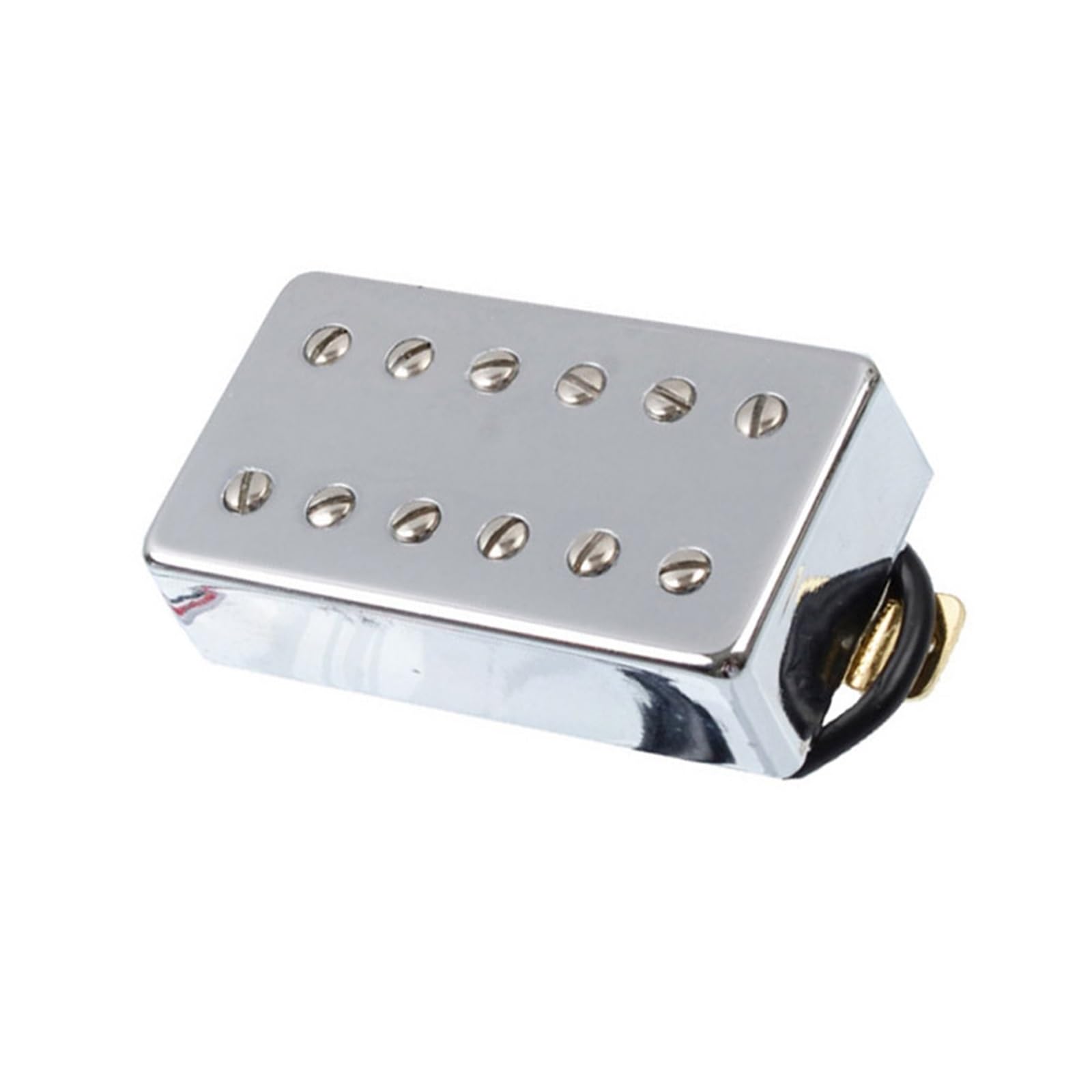 Gitara Akustyczna Elektryczna Z Podwójnymi Przetwornikami Z Drutu Bezramkowa Srebrna Sześć Strun Długość 52mm/50mm