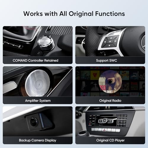 Gtrui 10.25 Inch Car Play Screen For Mercedes-Benz C Class W204 2011-2014 With Ntg 4.5/4.7 System thumb #3