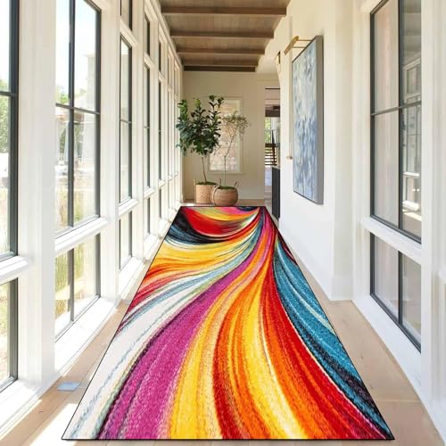 Alfombra dormitorio corredor y cocina felpudo grande lavable antideslizante de 60 x 230 cm 3