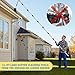13FT Gutter Cleaning Tool from The Ground, No Ladder Needed - Adjustable Length Gutter Cleaner Pole with 180° Pivoting Head, Replaceable Brush & Shovel for Leaves, Debris