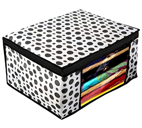 Image of IMMERSE Non Woven Fabric Saree Cover /Clothe Cover For Saree Organiser /Storage bag Set with Transparent Window, Extra Large (Set Of 6)