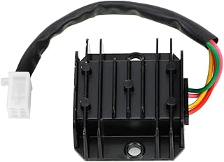 QCHIAN Voltage Regulator Rectifier Motorcycle Voltage Stabilizer For 150-250CC ATV Scooter Voltage Regulator Current Rectifier Universal 4 Wires 4 Pins 12V Motorbike Rectifiers (Color : Zwart)