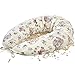 NATURECA Cuscino Gravidanza per Dormire Cuscino Allattamento pula di Farro, Cuscino Maternita Federe Cuscino Cotone, Cuscino Neonato Multiuso 170 x 30cm immagine