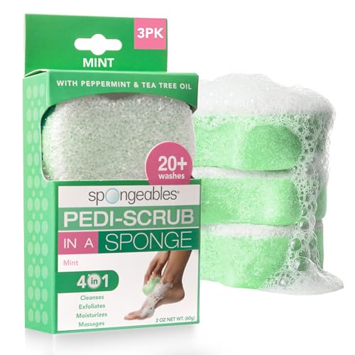 Spongables Pedi Scrub Wash Sponge