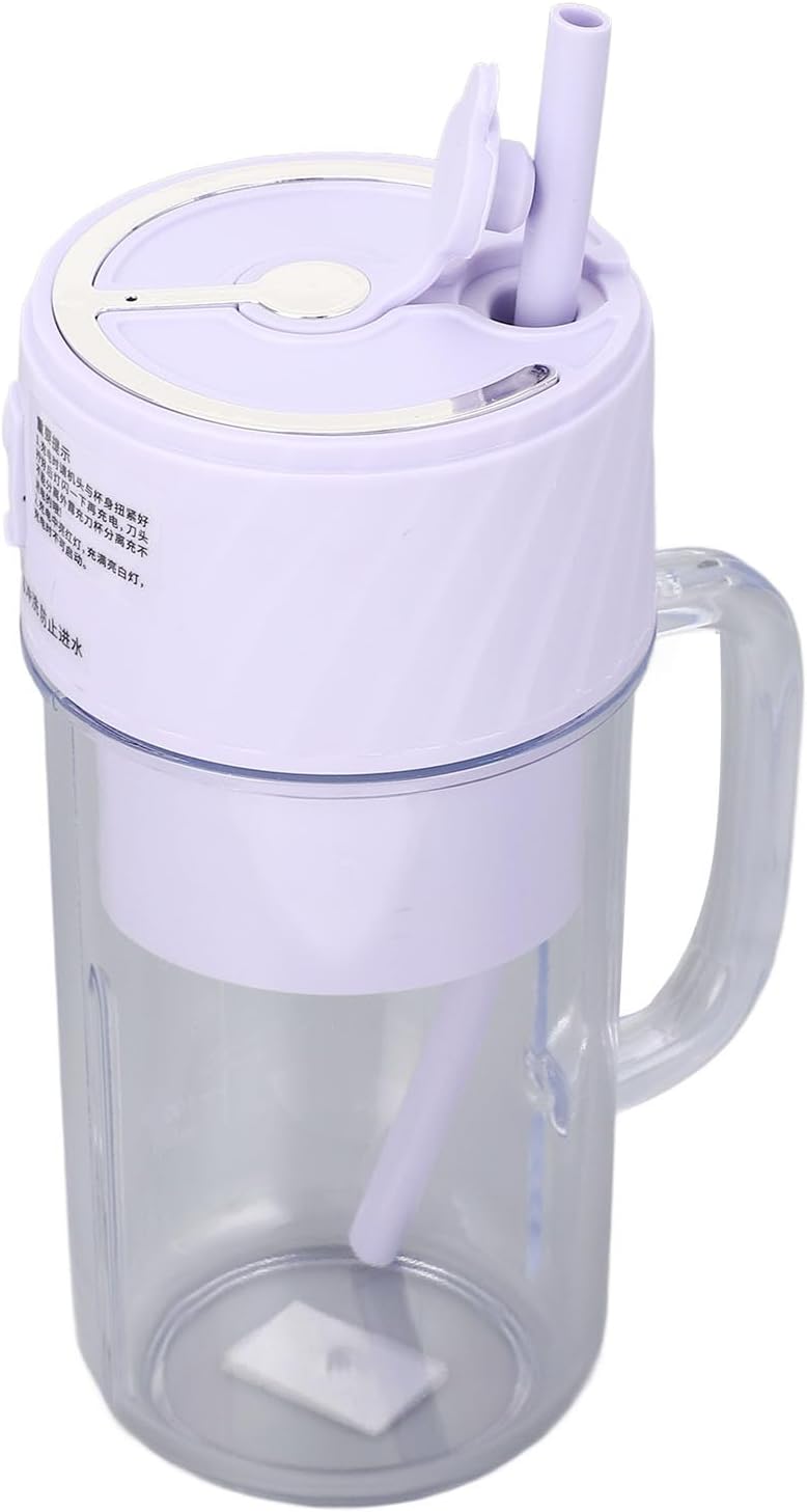 Cup Blender, Portable Juicer Smoothie Blender with 10 Blades ABS for Smoothies Sauces (Purple)