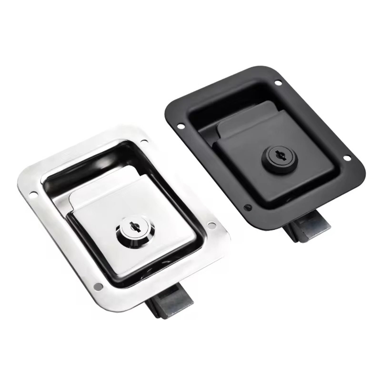 Serrure de panneau longue XK104S en acier inoxydable noir mat
