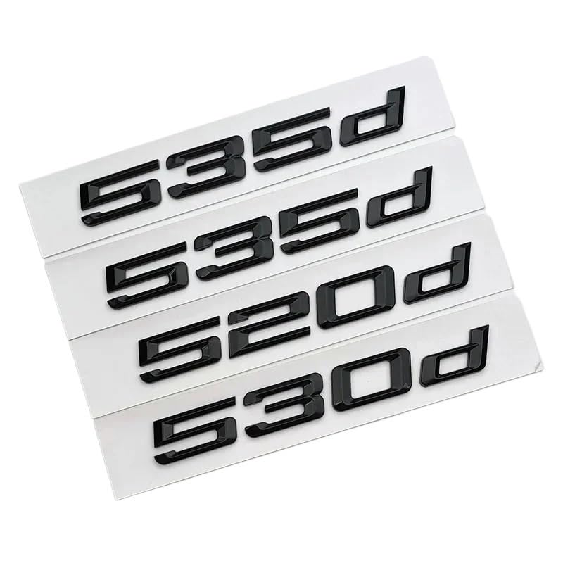 Remplacer logo usé par un emblème noir 520d en ABS pour coffre série 5