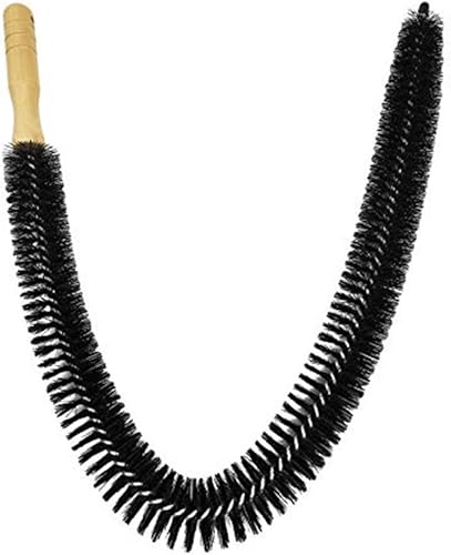 Miniatura 6 de Kit de limpiador de ventilación para secadora, paquete de 2 trampas de pelusa para ropa, cepillo flexible de bobina de refrigerador de tubo flexible