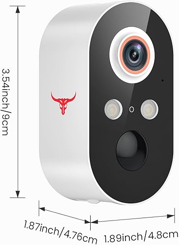 Miniatura 9 de Cámara de seguridad inalámbrica de 1080p con detección humana AI, visión nocturna, conversación bidireccional, almacenamiento en la nube, solo WiFi
