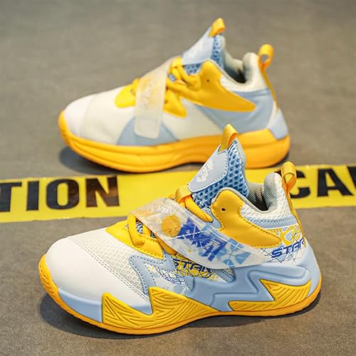 Kids Basketball Shoes Boys and Girls lace-up Low-top Breathable Sports Shoes Suitable for Little Kids and Big Kids3