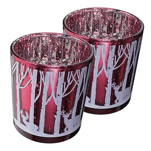 Amosfun 2 peças porta-velas de vidro decoração de casamento porta-velas cônico centros de casamento para mesas centro de mesa natural decoração porta-velas candelabro votivos