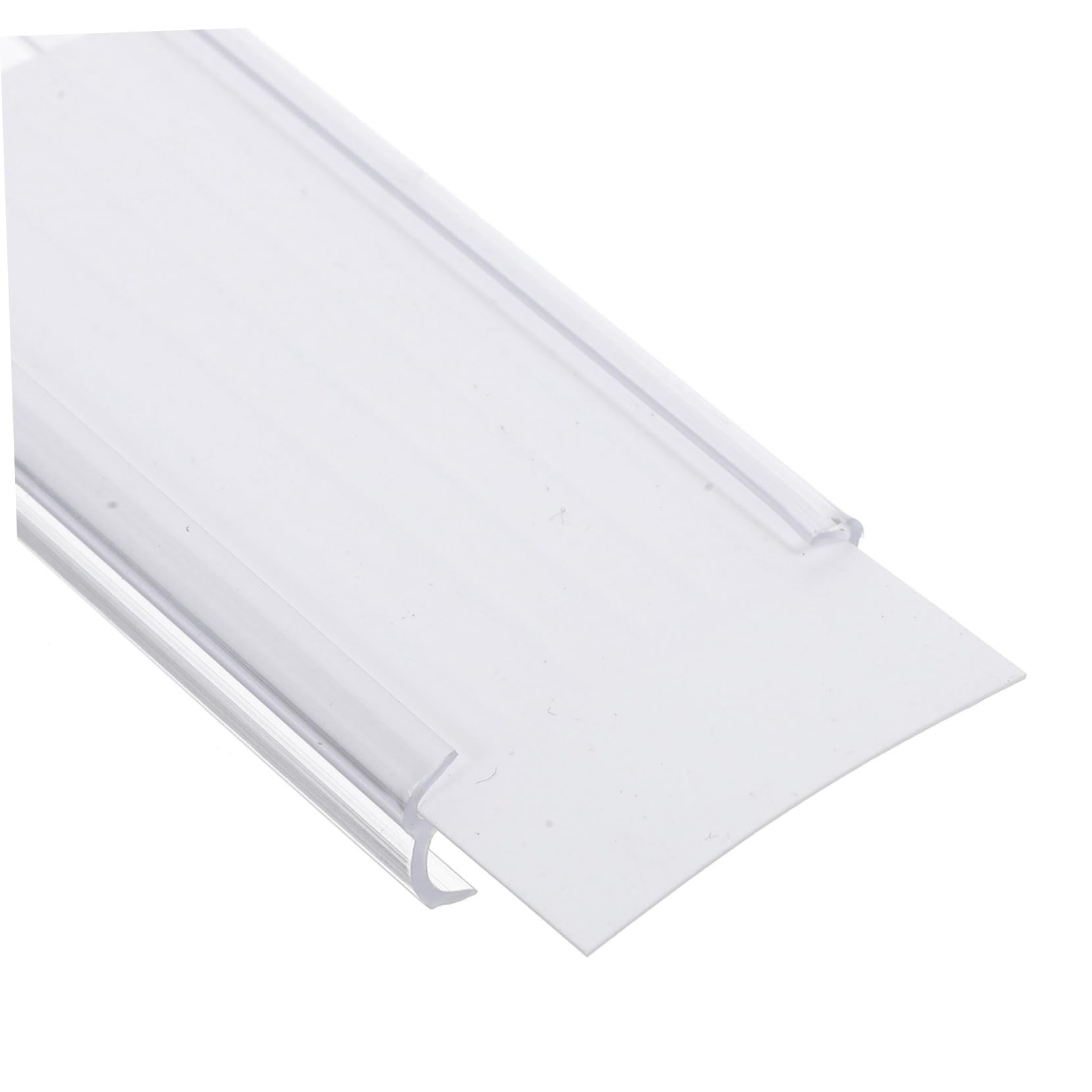 LALAFINA 80pezzi Per Cartellini Trasparenti Per Supermercati Pvc Facile Installare e Leggero Per Esposizione Negozio e Scaffali