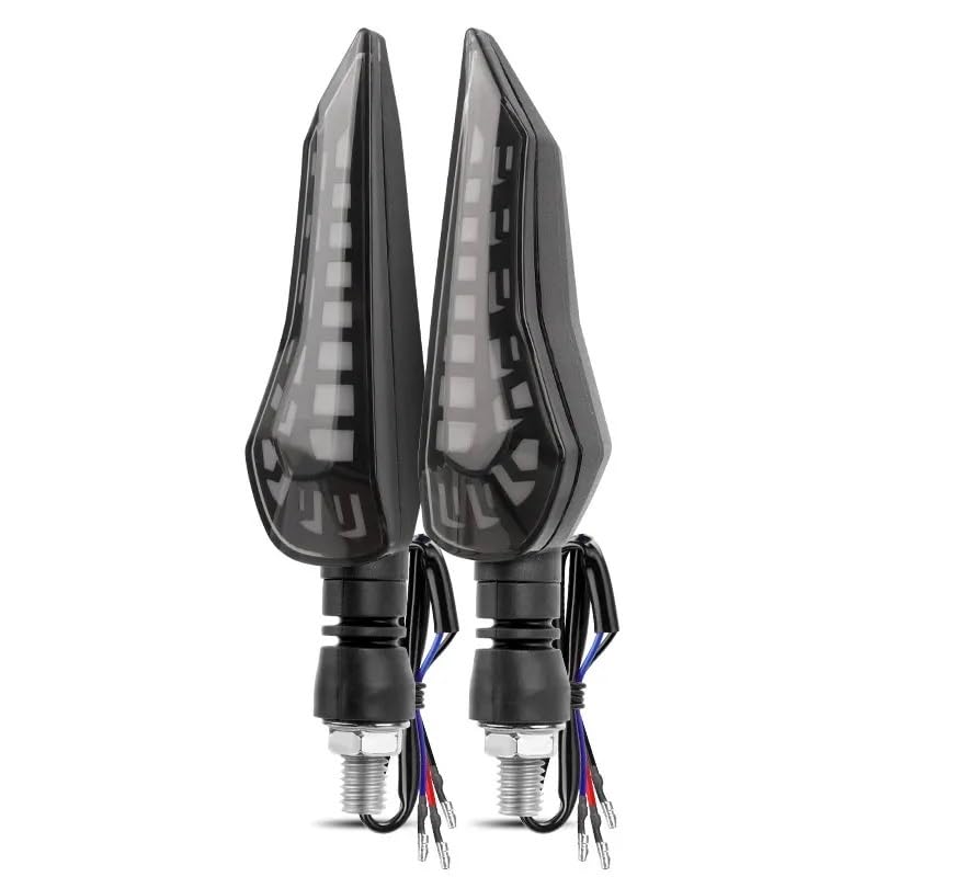 Clignotant LED séquentiel moto avec feu stop intégré et feux de jour