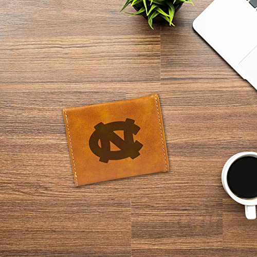 Image of Rico Industries NCAA Laser Engraved Tri-Fold Wallet, Brown