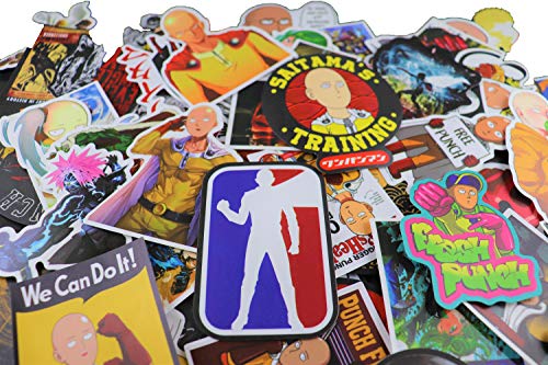 100 pcs One Punch Man Waterproof Stickers Bomb Superheroes for Laptop, Notebooks, Car