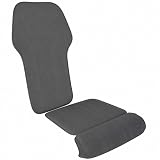 Estensione Sedile Pannello Gambe e Tappetino Schienale per Lamborghini Huracán 2014-2024 Set Supporti Auto in Similpelle Imbottitura Memory Foam Protezione Cosce Lombare,Grey
