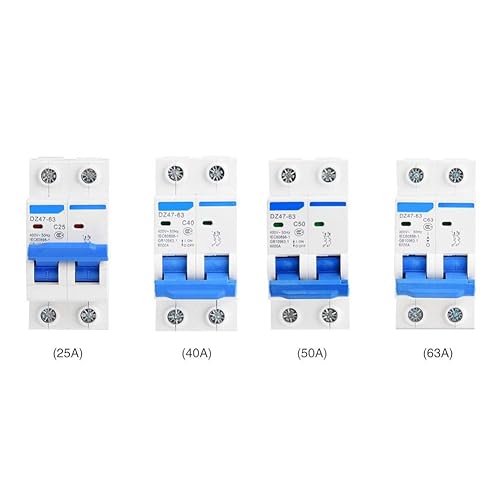 Miniatura 7 de YWBL-WH Disyuntor en miniatura DZ47-63 2P 400V AC Interruptor de aire de protección de fuga de disyuntor miniatura 63A