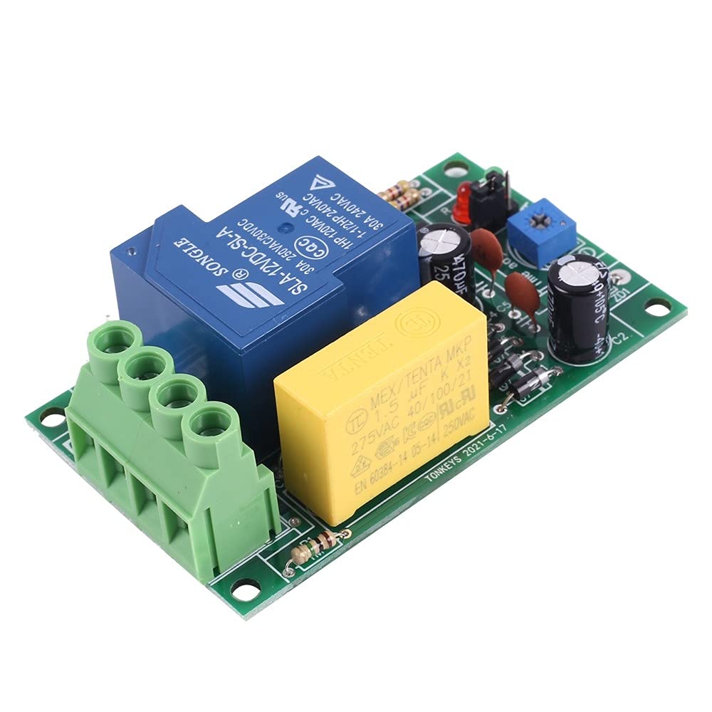 Modulo Relè Timer DC12V 30A – Ritardo 0-60 Min Regolabile, 250V AC/30V DC - copertina