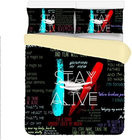 Deluxe twenty one pilots 3 Piece 200x230cm Duvet Cover Sets 2 Pillow Cases Queen Size