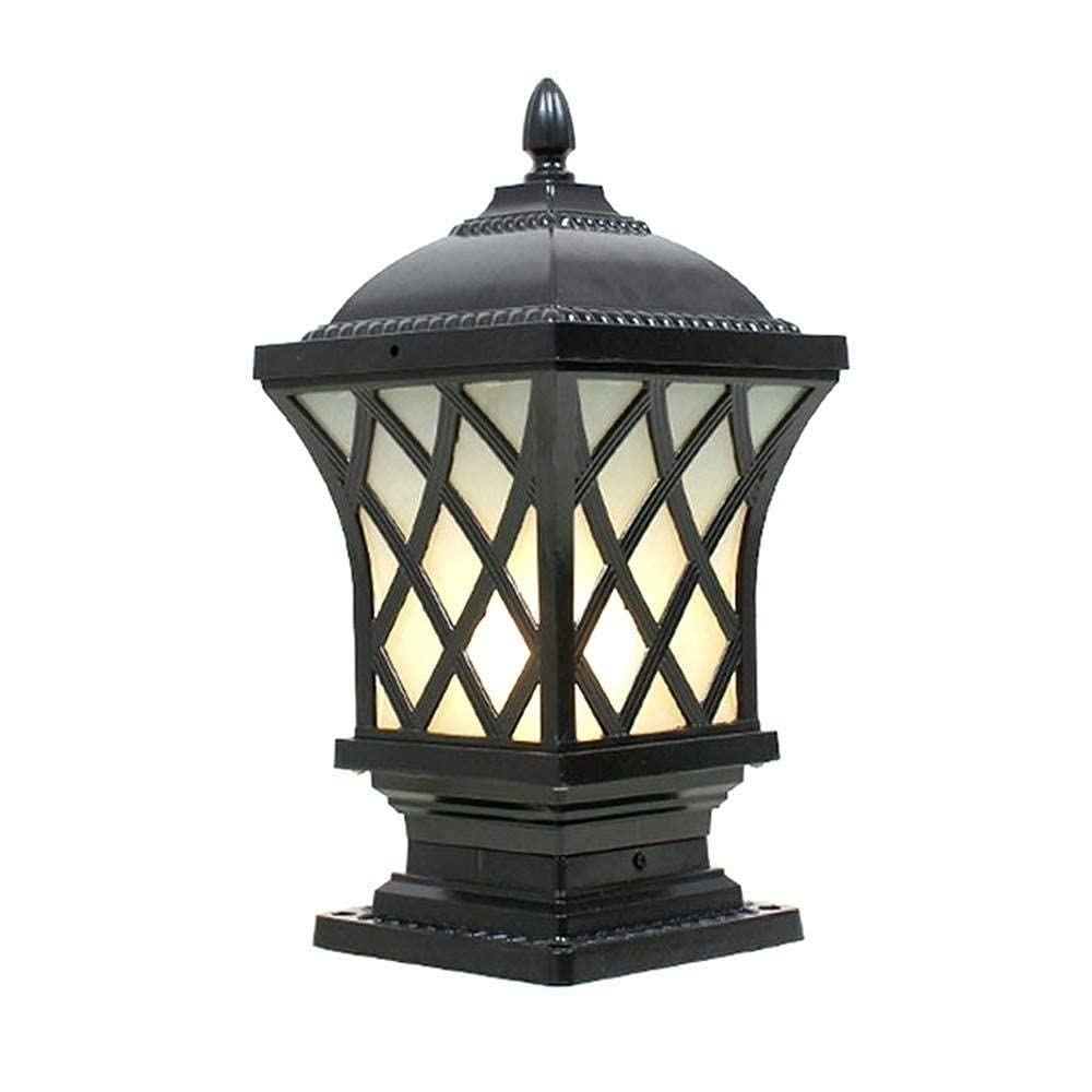 Accesorio de iluminación al Aire Libre Lámpara de Poste Patio Jardín Antorcha Impermeable IP55 Lámpara de Pilar Puerta de Paisaje Puerta de Pasillo Columna de Pared Linterna E27