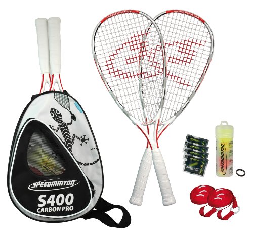 Speedminton Set S400 2013, Silber/rot/schwarz, 400091