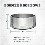 YETI-Boomer-8-Stainless-Steel-Non-Slip-Dog-Bowl-Holds-64-Ounces