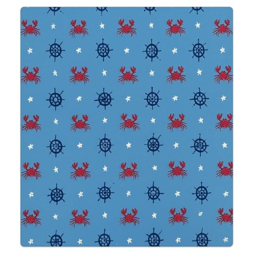 Cubierta magnética para lavavajillas imán protector lavable con diseño de cangrejos rojos