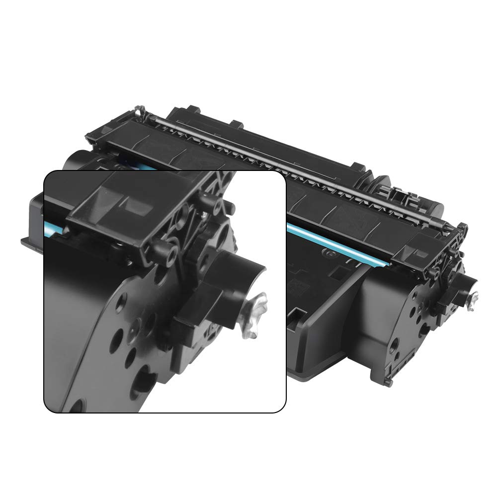 NoahArk Compatible with CF280A 80A Toner Cartridges Replacement for Laserjet Pro 400 M401dn M401dw M401n M401a M401d M401dne MFP M425dn MFP M425dw Printer (2 Black) - Image 3