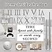 Mintime Frameless DIY Wall Clock 3D Acrylic Sticker Roman Numbers Adhesive Modern Art Wall Clock Parts Kit Home Decorations for Living Room Bedroom