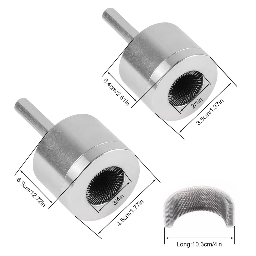 2PCS Copper Pipe Cleaner, 15mm&22mm Drill Tube Cleaning Brush, Carbon Steel Efficient Pipe Cleaners, Pi-pe Cleaners Plumbing - Image 2