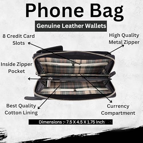 Image of Genuine Leather Small Leather Crossbody Bags For Women Cell Phone Purse, Trendy Casual with adjustable strap