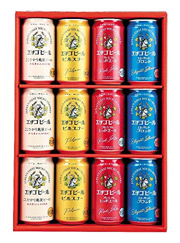 クラフトビール エチゴビール ギフト 12缶詰め合わせ