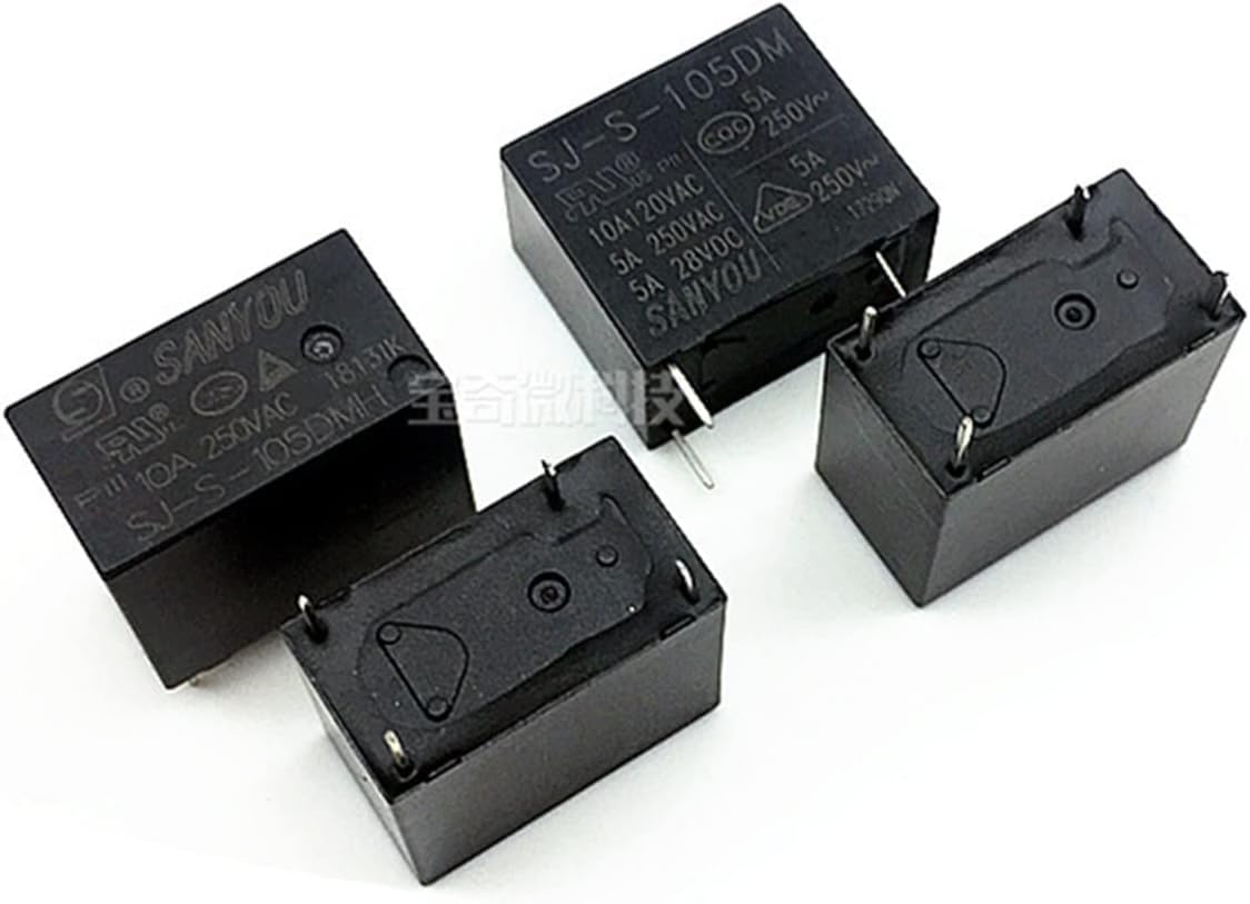 5PCS/lot Relay SJ-S-105DM SJ-S-112DM SJ-S-124DM 5A 250VAC 4PIN(24V)