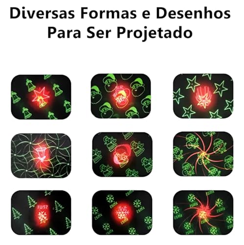 Projetor Natal Led Natalino Holográfico Laser Casa Jardim