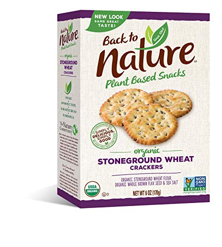Back To Nature Cookies, Non-Gmo Fudge Striped Shortbread, 8.5 Ounce (Packaging May Vary) & Crackers, Organic Stoneground Wheat, 6 Ounce (Packaging May Vary) #TOP4