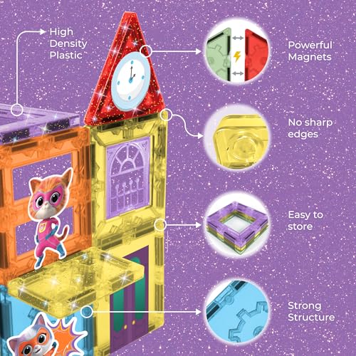 Tytan Disney Junior SuperKitties 17-Piece Magnetic Tile Set — view 5