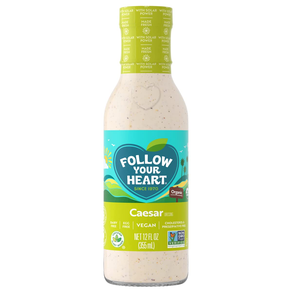 Follow Your Heart, Dressing Caesar Vegan Gluten-Free Organic, 12 Fl Oz