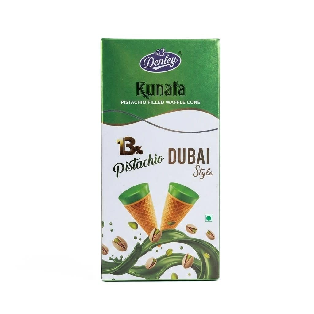 Denley Kunafa Cone Pistachio – Authentic Turkish Bakery Snack with Pistachio Filling, Premium Quality (Pack of 2)-picture-10