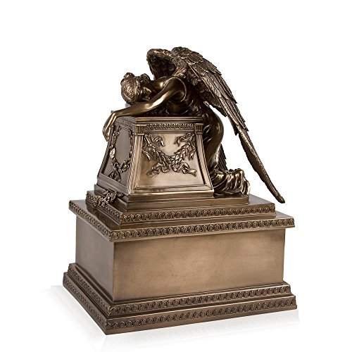 Perfect Memorials Bronze Finish Weeping Angel Cremation Urn - Medium #TOP11