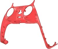 Vista 3 de eXtremeRate Carcasa decorativa roja transparente compatible con controlador PS5, carcasa de clip de repuesto para bricolaje, cubierta de placas