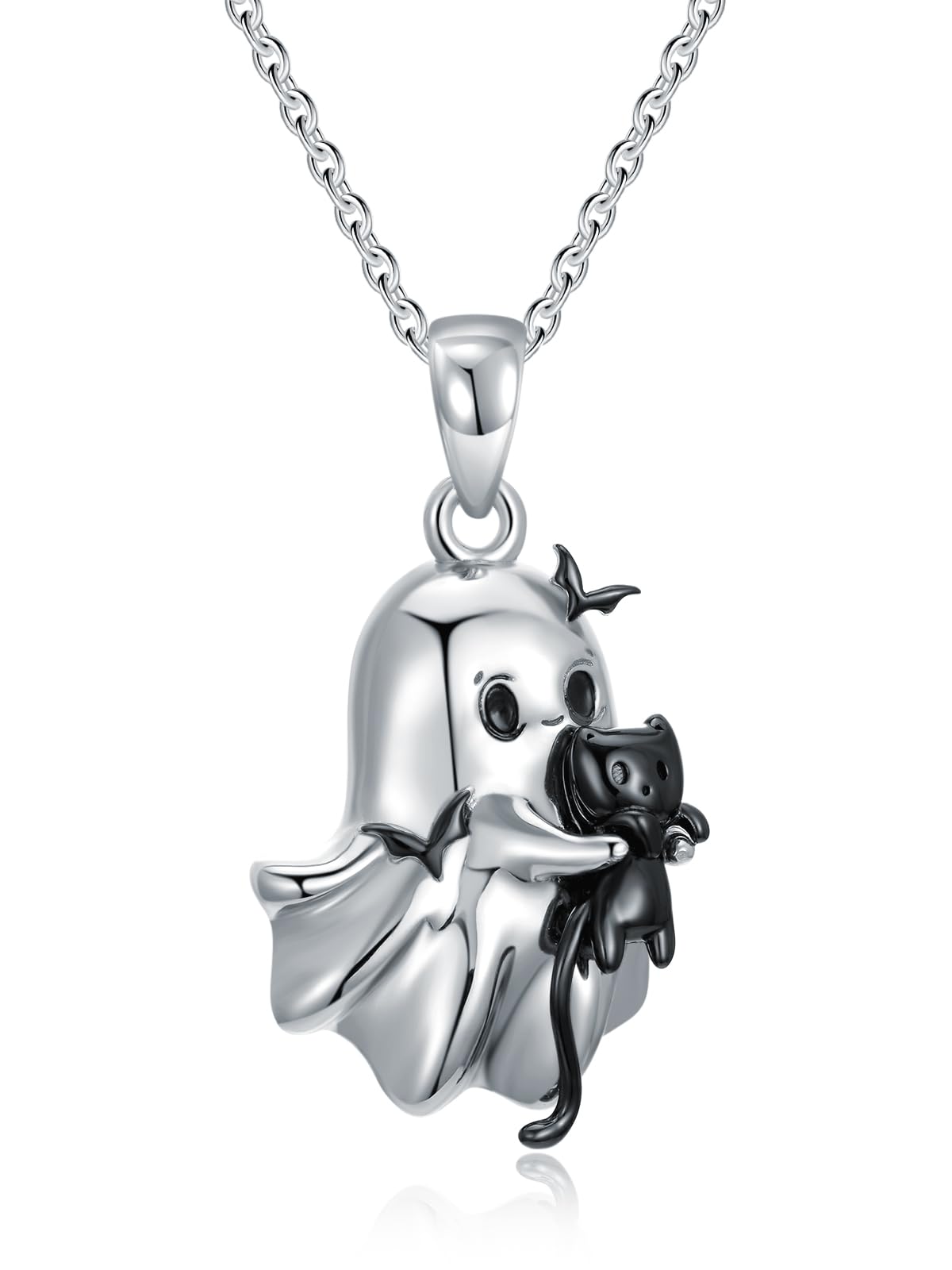 Dorunmo Animal Necklace 925 Sterling Silver Cat/Sloth/Axolotl/Dolphin Necklace Celtic Knot Pendant Birthday Anniversary Animal Jewelry for Women