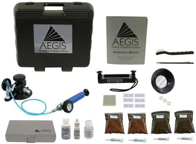 AEGIS Pro-Series Windshield Repair Kit, Upgraded Windshield Crack Repair Kit, Windshield Crack Repair for Chips (Apprentice Kit)