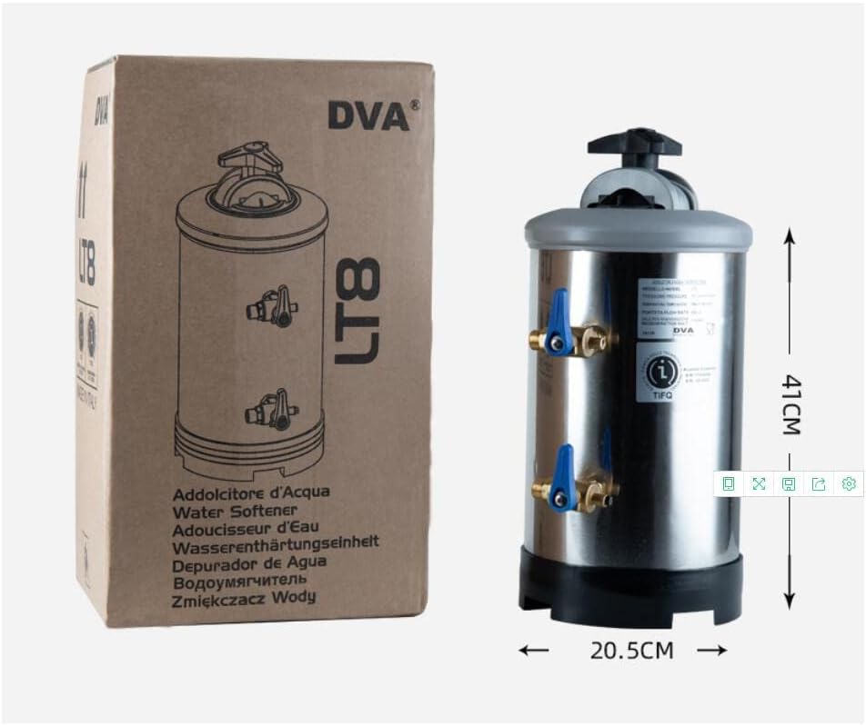 8 Liter Rechargeable Water Softener Filter DVA for Espresso Coffee Machine Italy