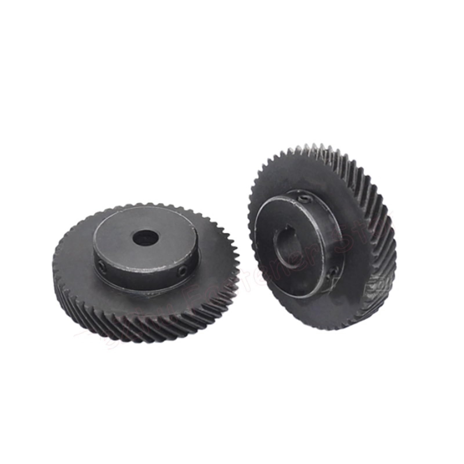 1 engrenage conique hélicoïdal Mod 60 dents 45 degrés - rotation à gauche et à droite, acier 45#, tailles d'alésage 10-25 mm (16 mm (keyway 5 mm) 1 M 60T-Left)