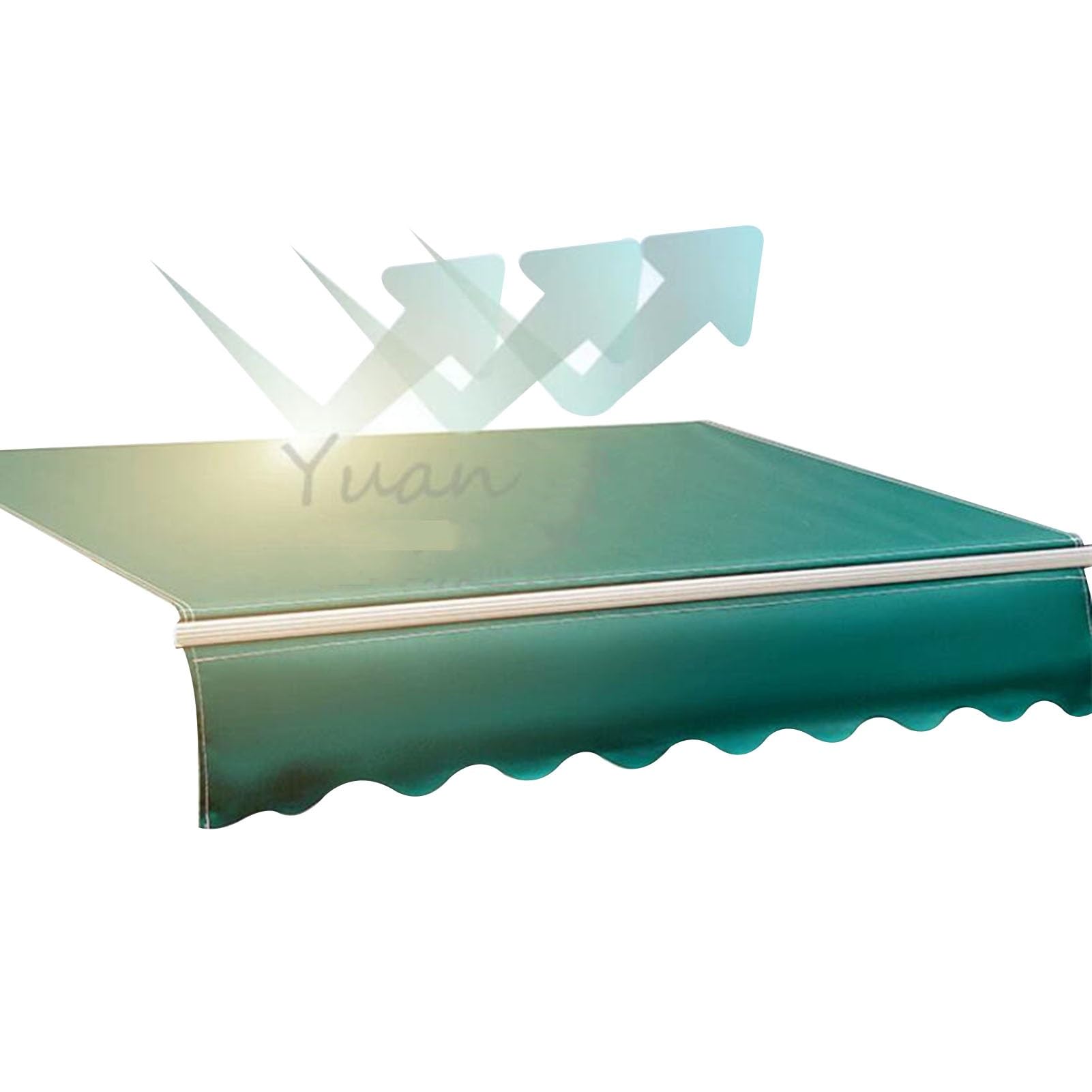 Tissu de remplacement pour auvent déchiré bâche imperméable PU durable