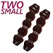 Goldrose Beauty Small Hair Bun Maker - 2 Pieces Magic Styling Twist Ring Doughnut Chignon for Kids Ballet (Brown)